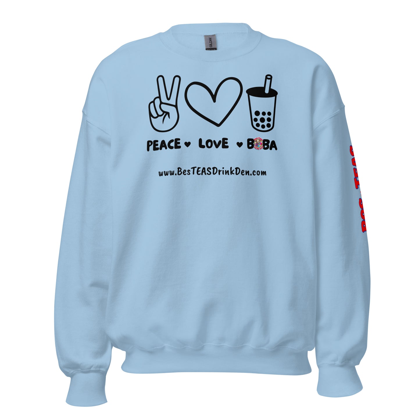 "PEACE, LOVE, BOBA" BesTEAS Sweatshirt