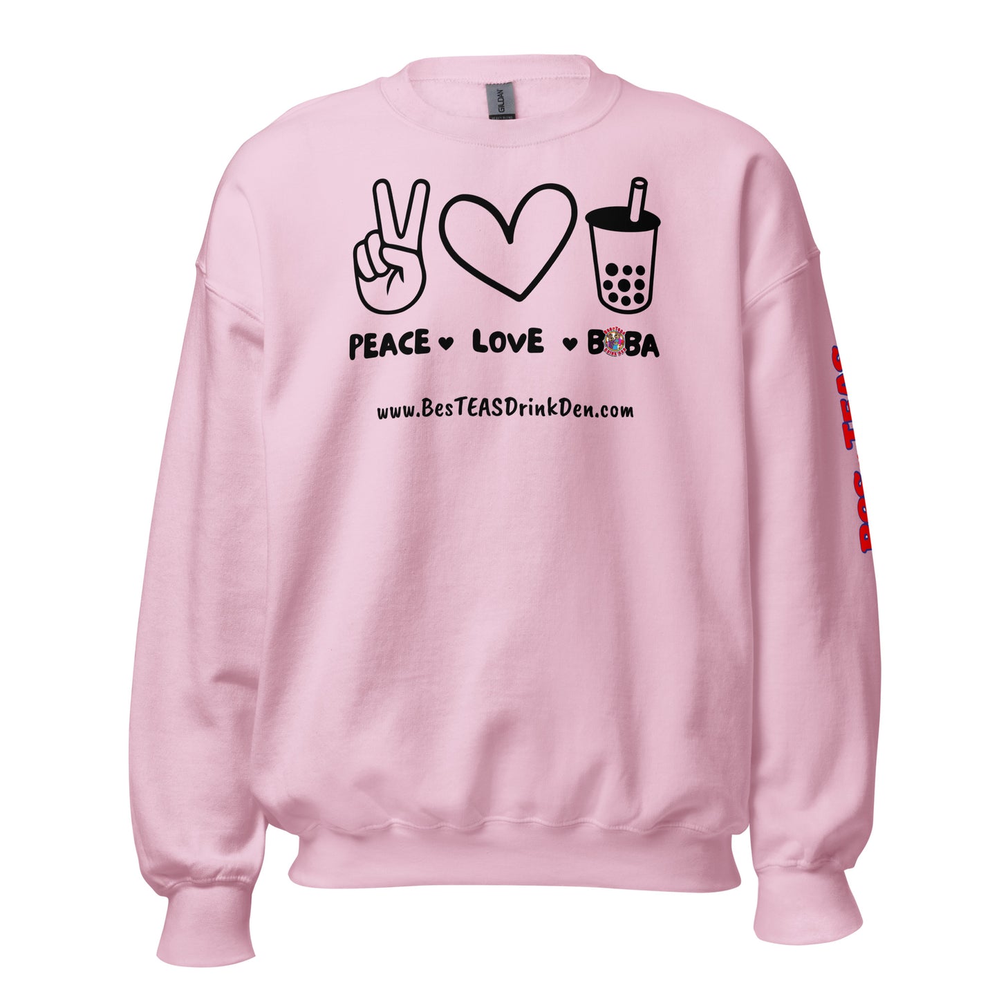 "PEACE, LOVE, BOBA" BesTEAS Sweatshirt