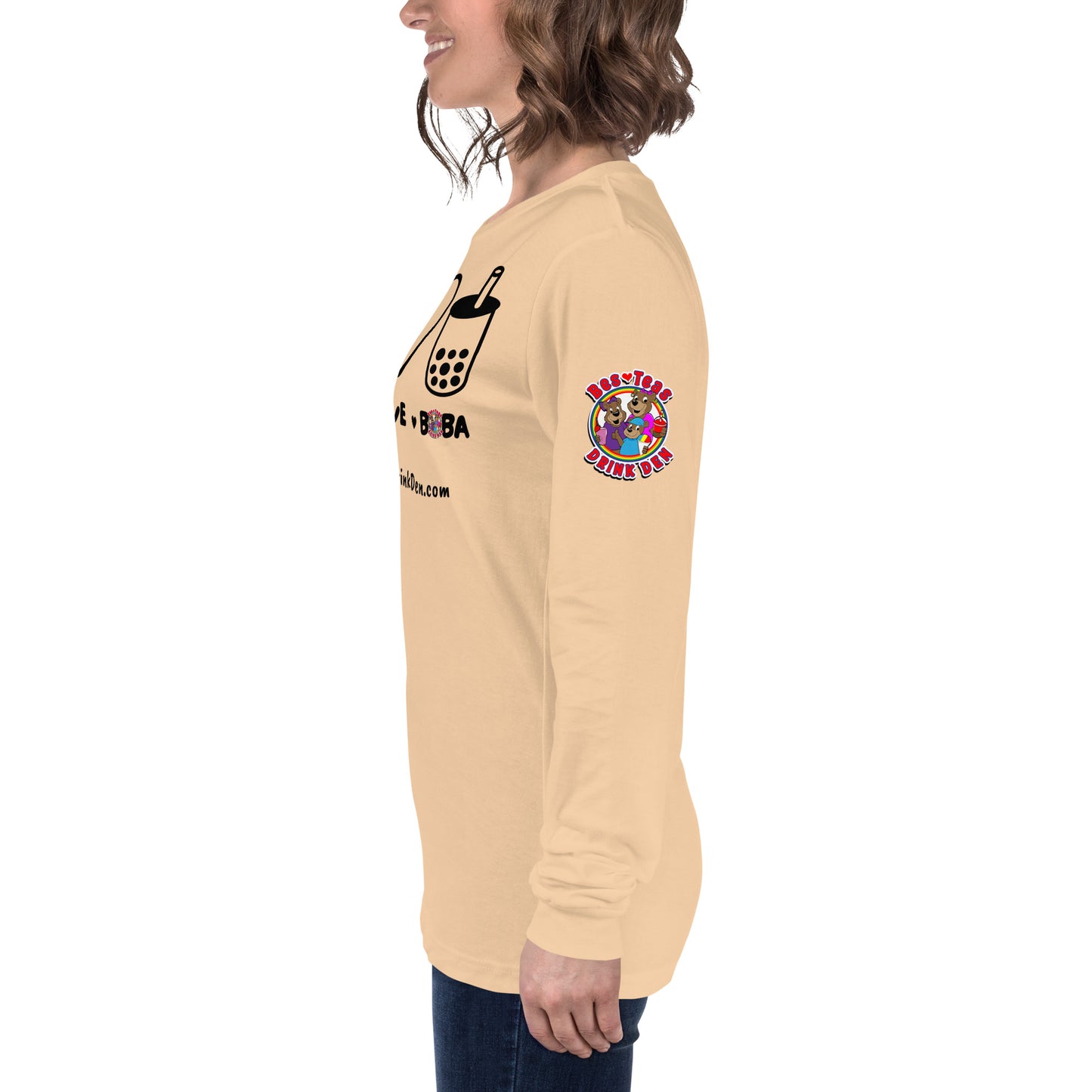"PEACE, LOVE, BOBA" BesTEAS Long Sleeve Tee