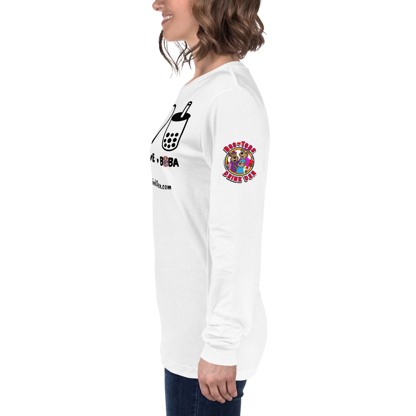"PEACE, LOVE, BOBA" BesTEAS Long Sleeve Tee
