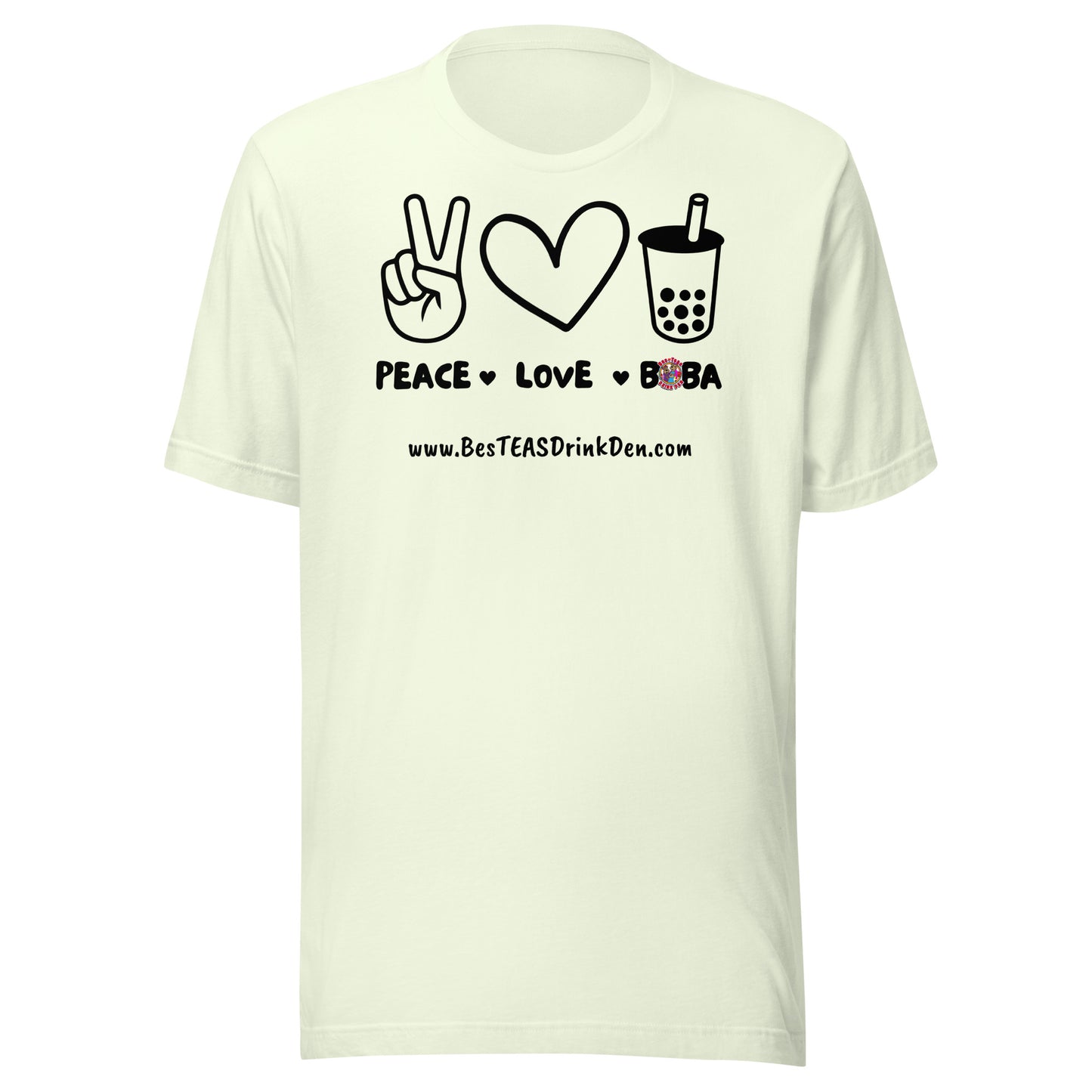 "PEACE, LOVE, BOBA" T Shirt