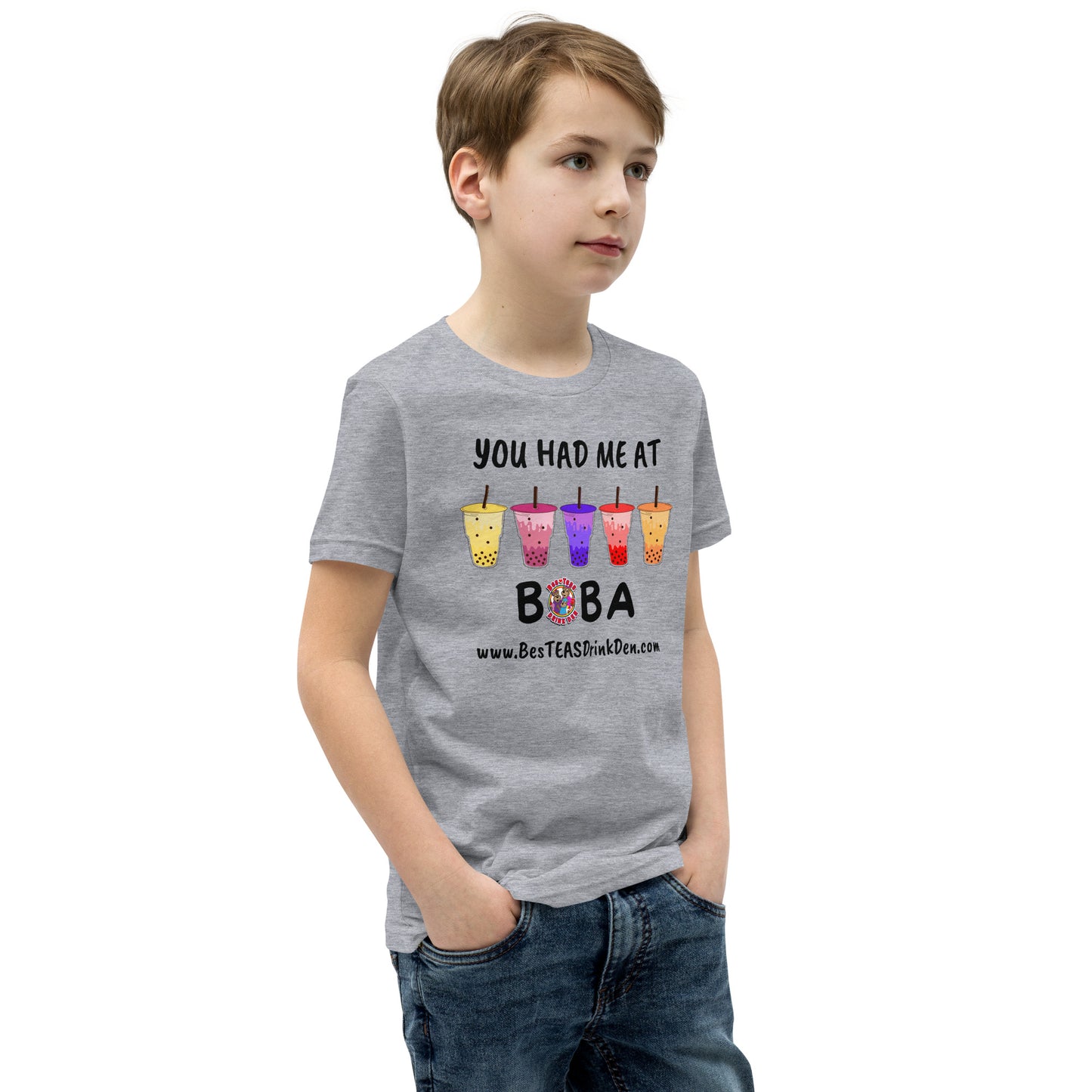 "You Had Me At Boba" BesTEAS Youth T-Shirt