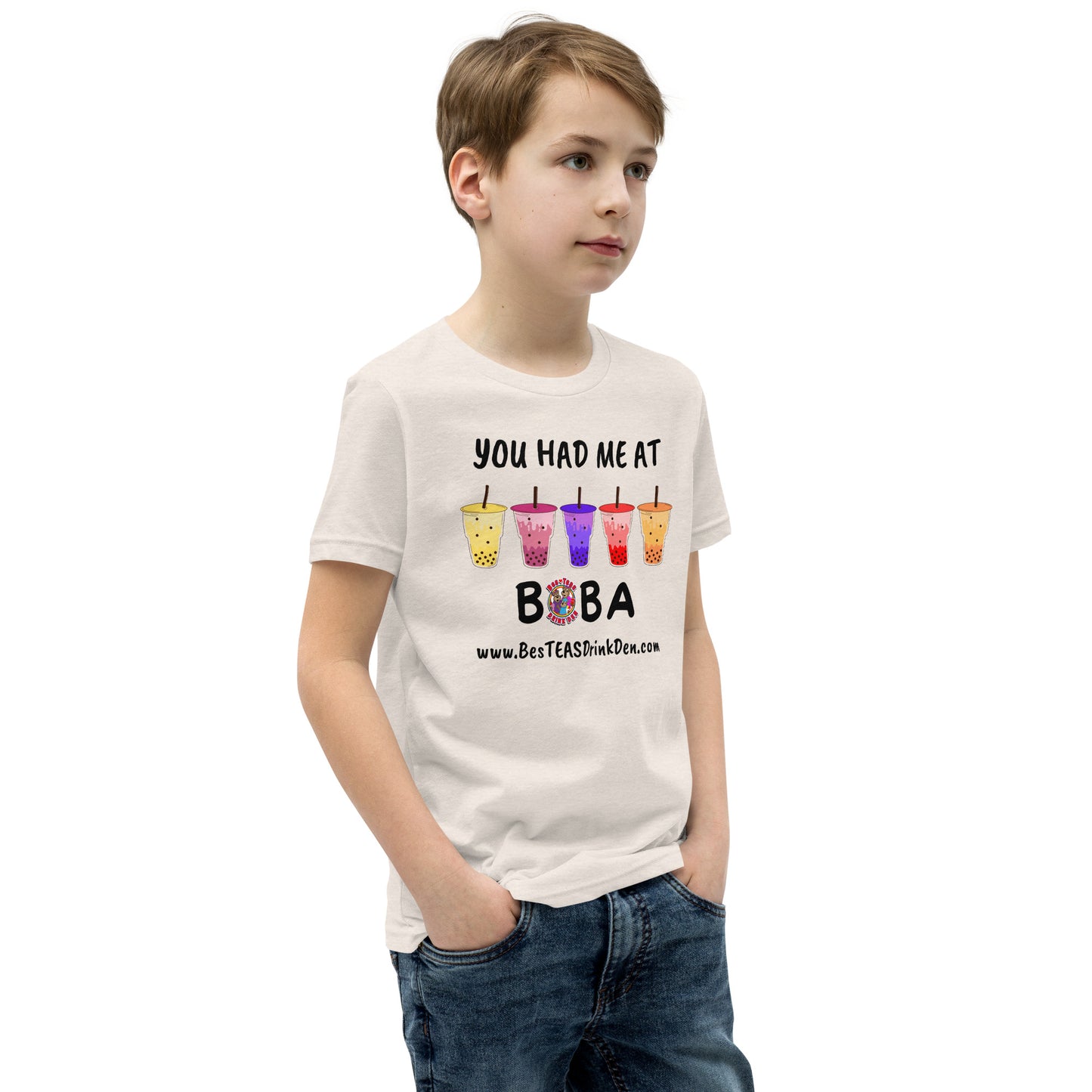 "You Had Me At Boba" BesTEAS Youth T-Shirt