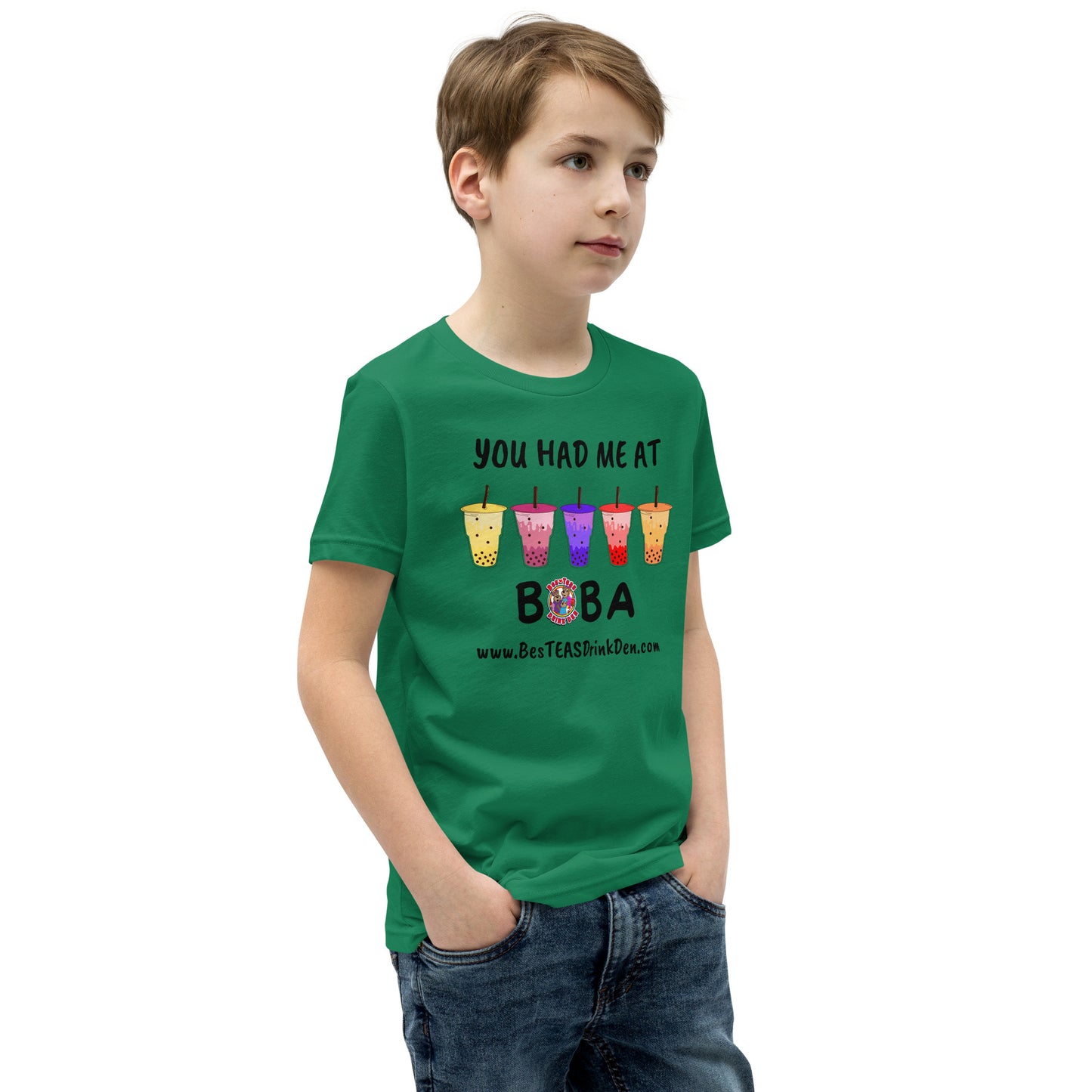 "You Had Me At Boba" BesTEAS Youth T-Shirt