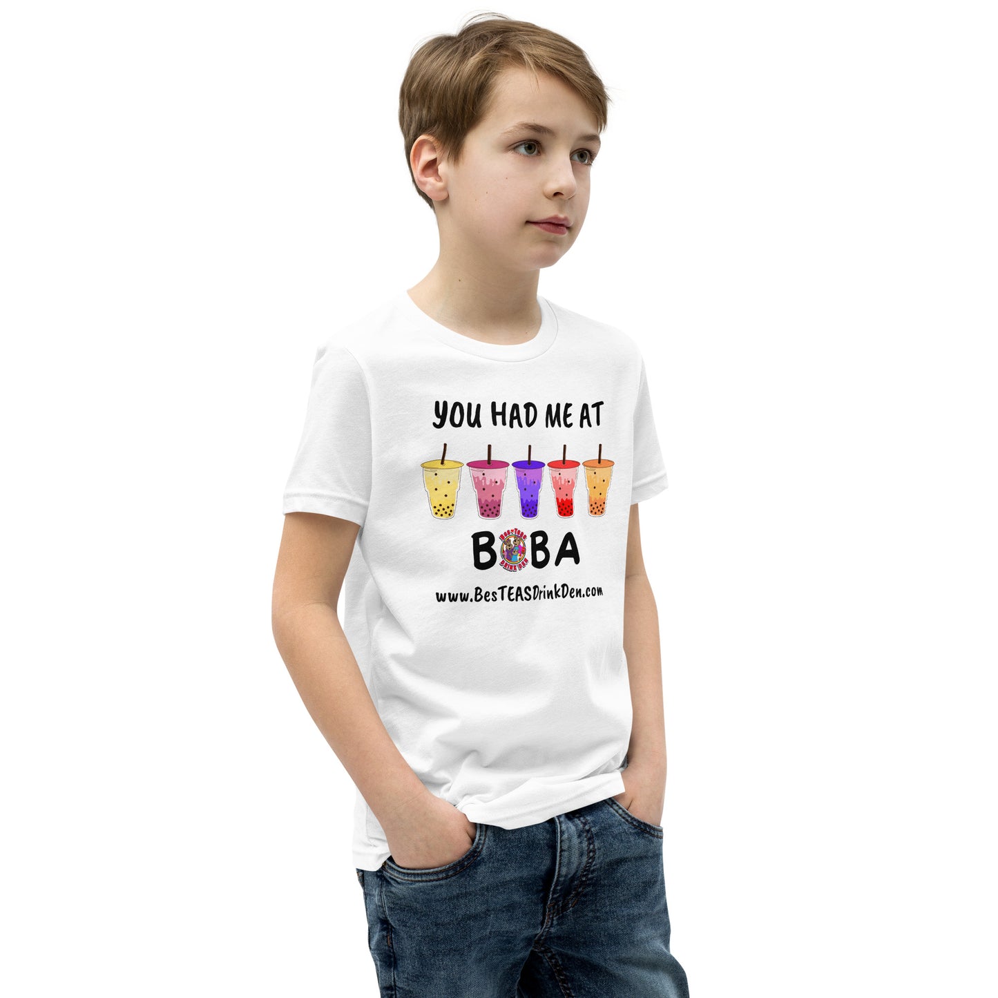 "You Had Me At Boba" BesTEAS Youth T-Shirt