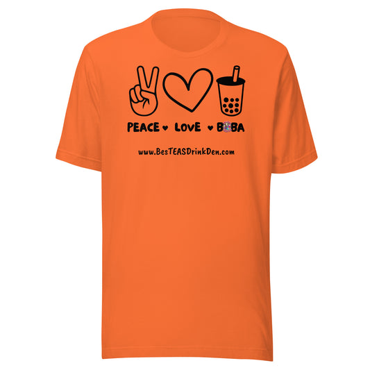 "PEACE, LOVE, BOBA" T Shirt